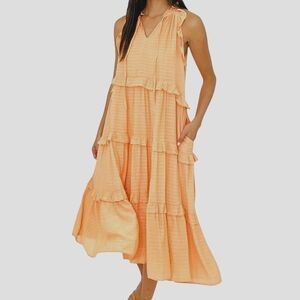 talulah light it up midi dress TALULAH | Dresses | Talulah La Maison Light It Up Midi Dress Floral Print  Navy Yellow Ruffle Sm 3
